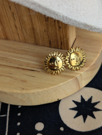 Boucles d’oreilles soleil